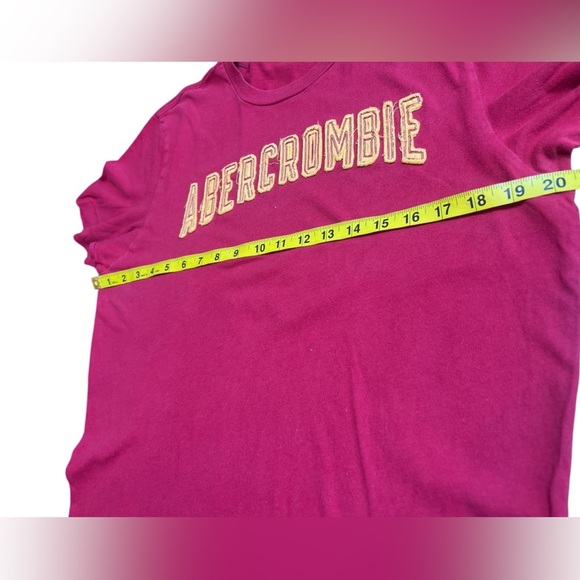 Abercrombie & Fitch Red Graphic Muscle Fit T-Shirt Men’s Large Vintage Y2K - Picture 5 of 5